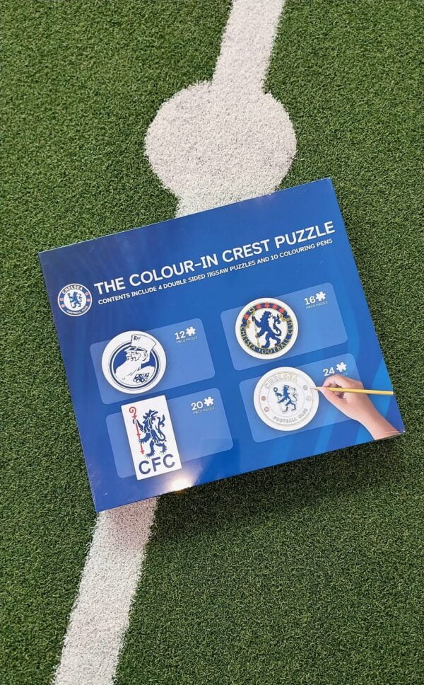 Chelsea Colour-in Crest Jigsaw Puzzle