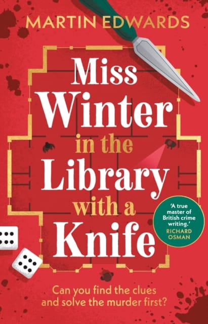 Miss Winter in the Library with a Knife : a murder mystery with a delightful twist, perfect to curl up with on cold winter nights