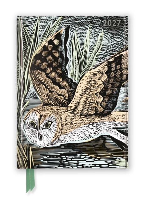 Angela Harding: Marsh Owl 2027 Luxury Diary Planner – Page to View with Notes